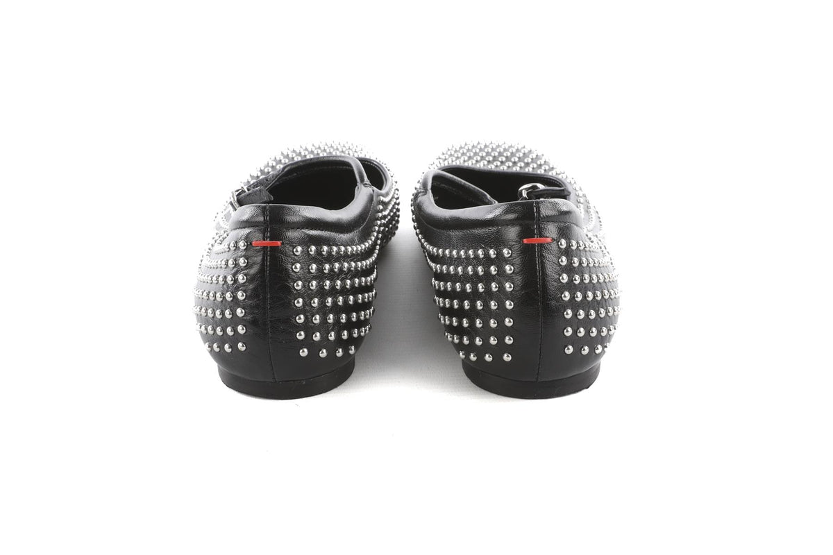 Aeyde Black Leather Ballet Flats EU 39 UK 6 US 9