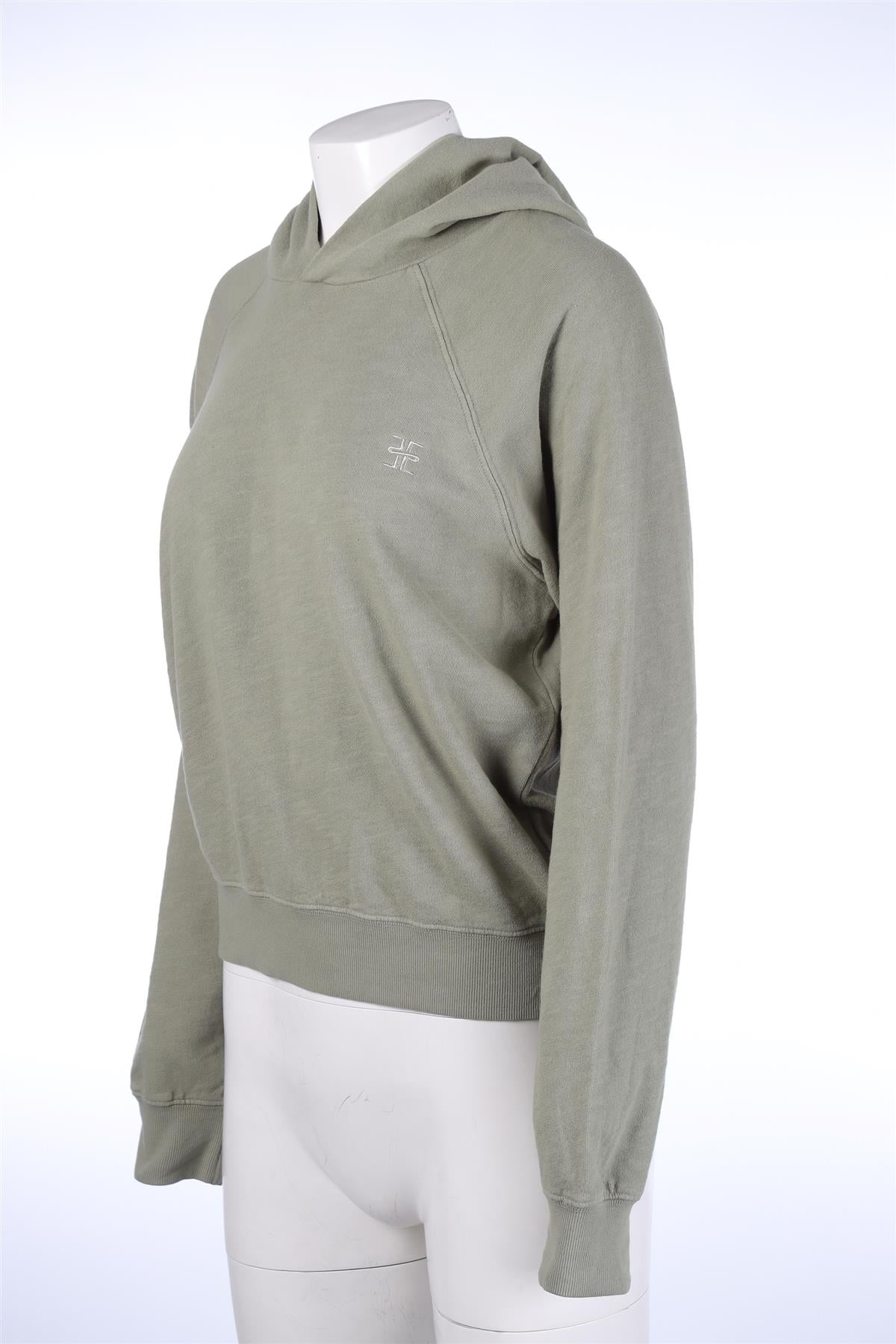 ETERNE GREEN COTTON HOODIE LARGE