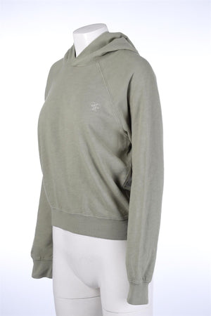 ETERNE GREEN COTTON HOODIE LARGE