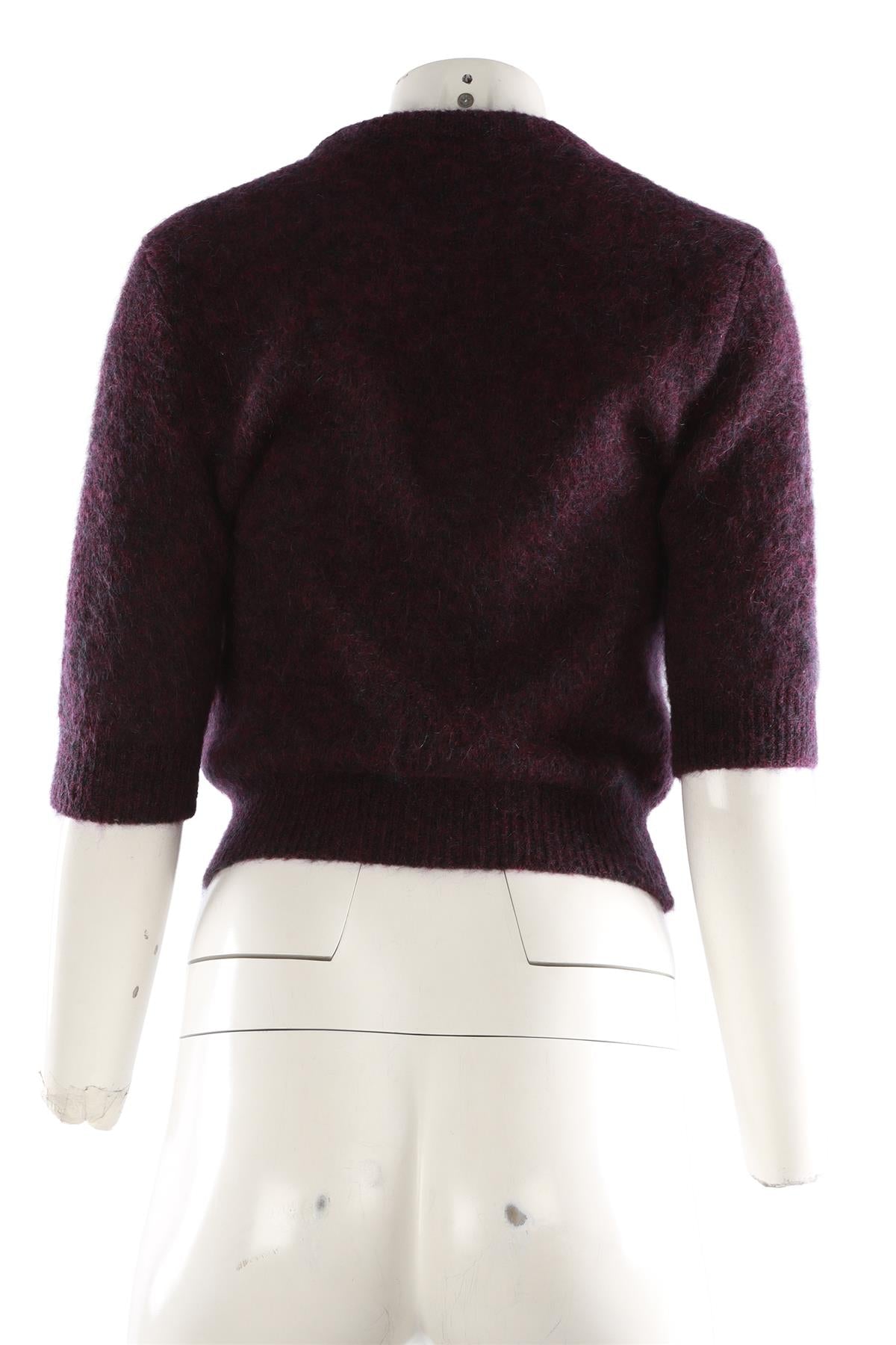 PURPLE MOHAIR SWEATER