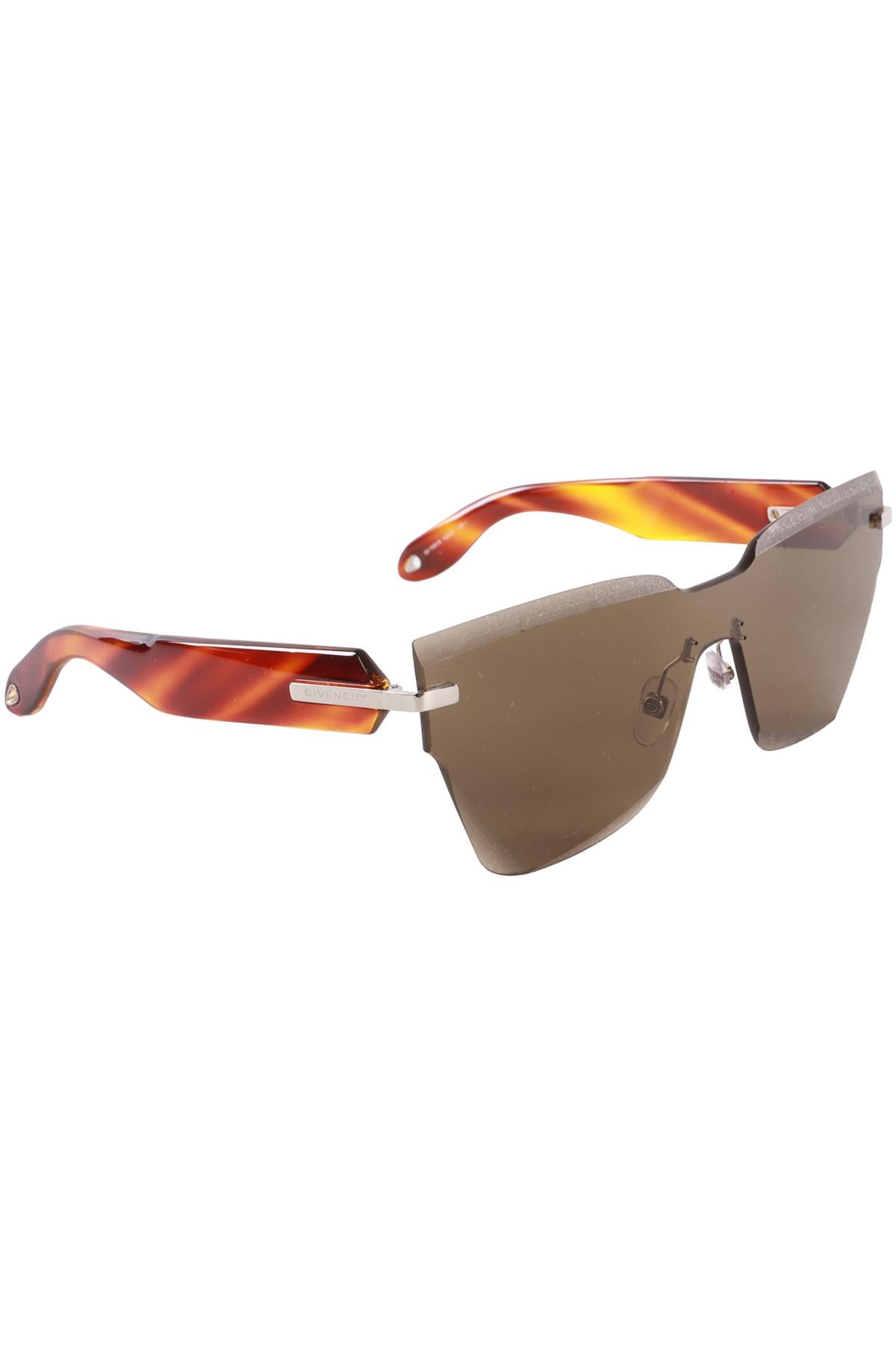 GIVENCHY BROWN D FRAME ACETATE SUNGLASSES