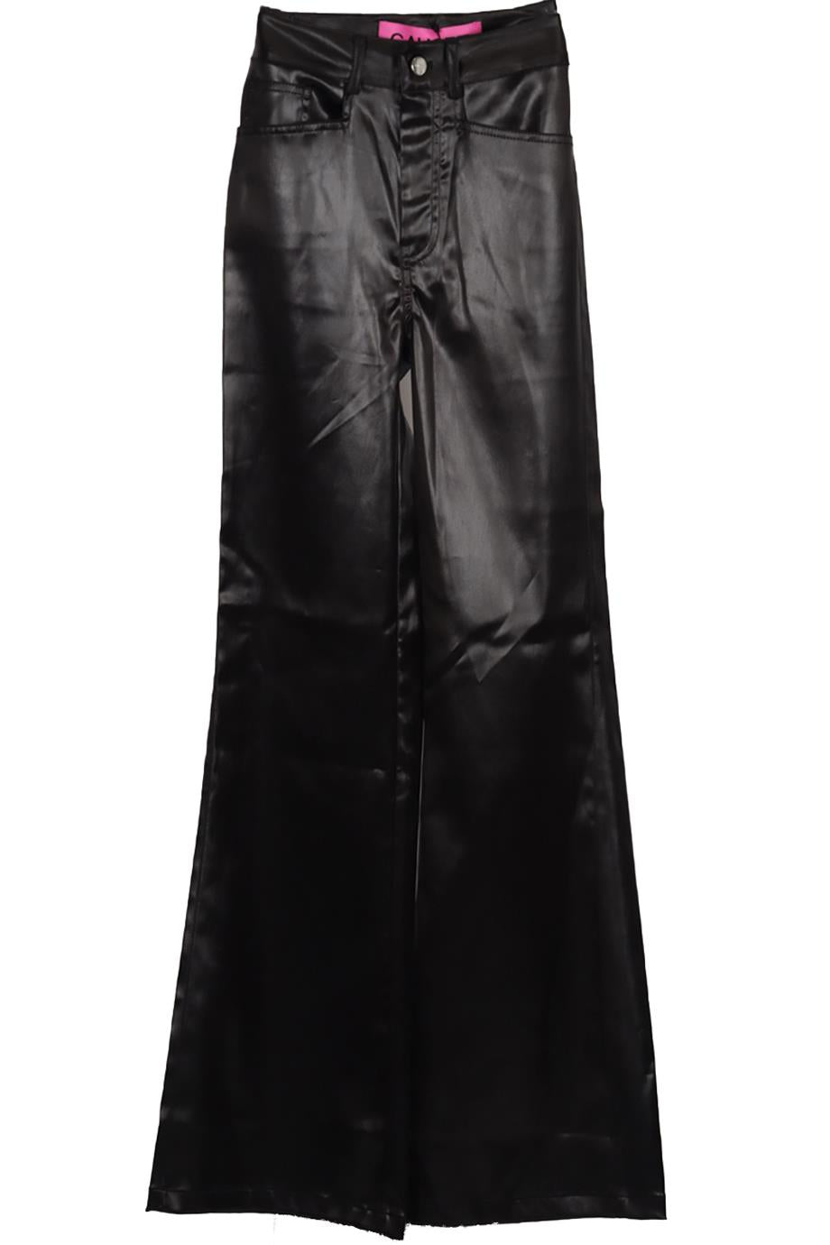 GAUGE81 STRETCH SATIN FLARED PANTS XSMALL