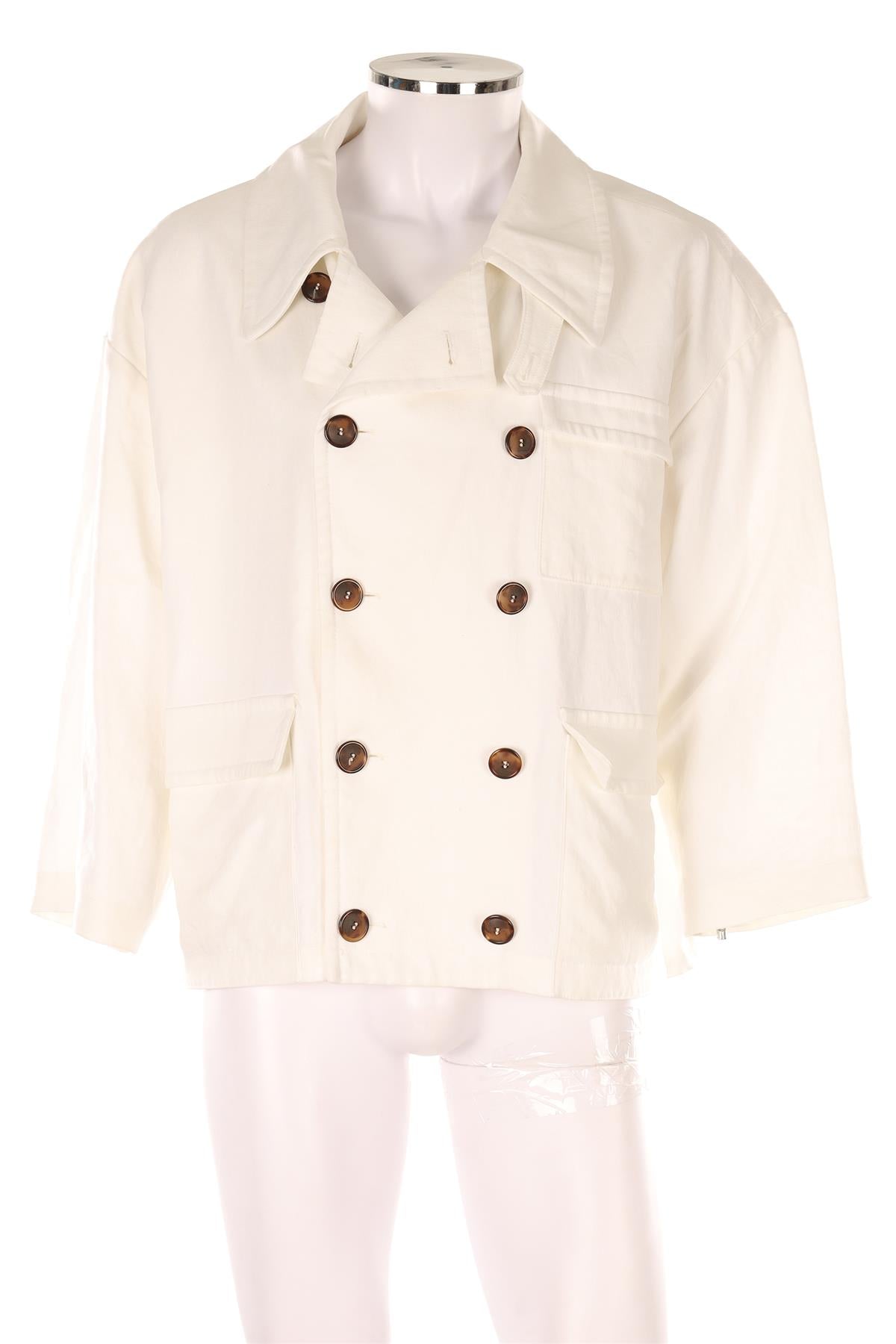 GIORGIO ARMANI WHITE MEN'S LINEN JACKET IT 48 UK 38