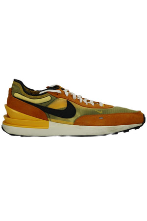NIKE MEN'S WAFFLE ONE SE UNIVERSITY GOLD MESH AND SUEDE SNEAKERS EU 47.5 UK 12 US 13