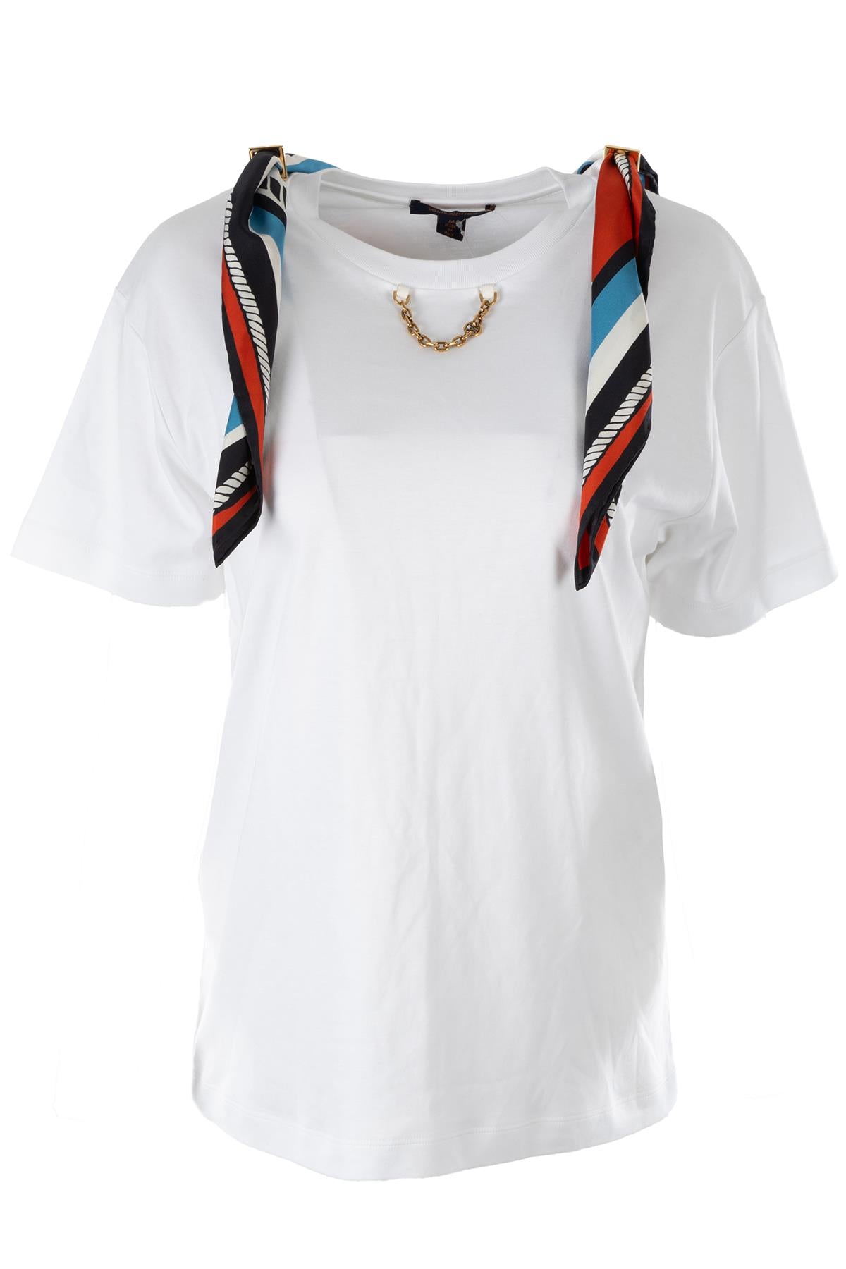 LOUIS VUITTON WHITE COTTON T-SHIRT MEDIUM