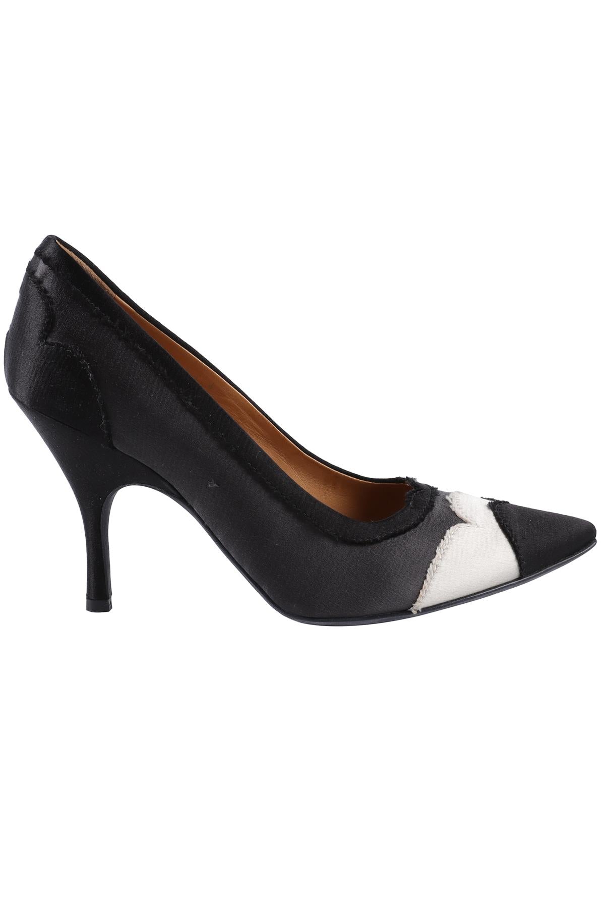 LANVIN GREY SATIN PUMPS EU 38 UK 5 US 8
