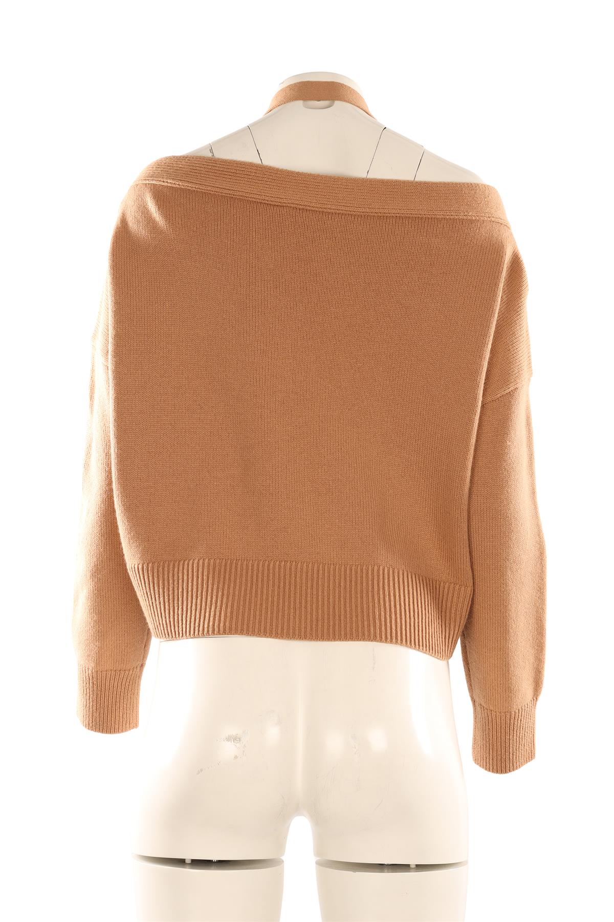 MICHAEL KORS TAN CASHMERE CARDIGAN SMALL