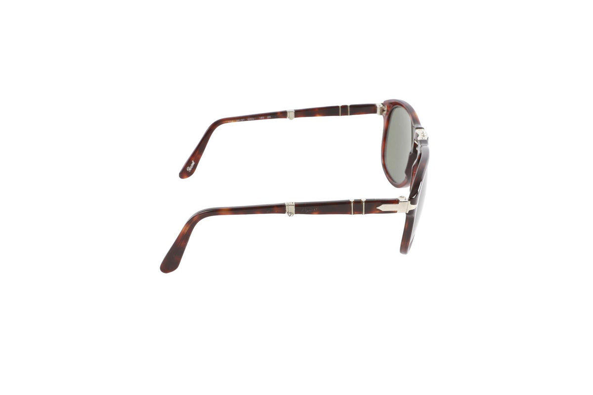 PERSOL BROWN PILOT STYLE ACETATE SUNGLASSES