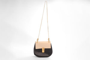 CHLOÉ BLACK DREW MEDIUM LEATHER SHOULDER BAG
