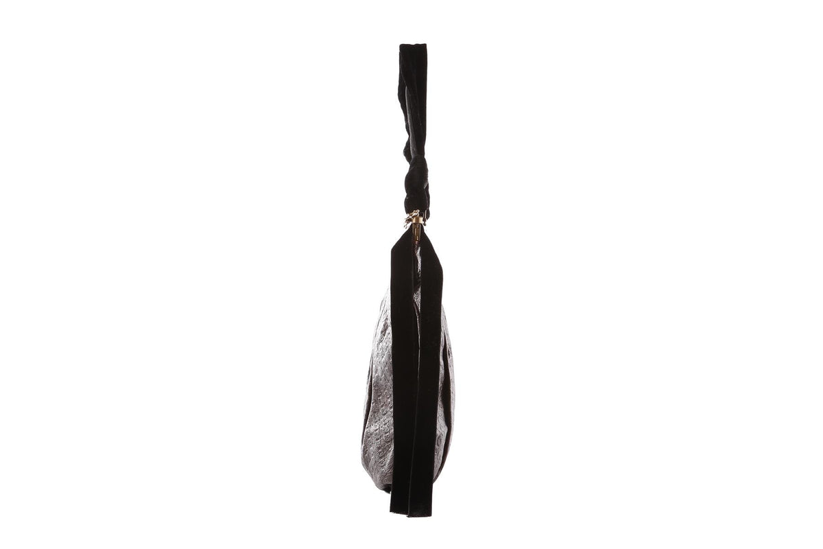 LANVIN BROWN LEATHER SHOULDER BAG
