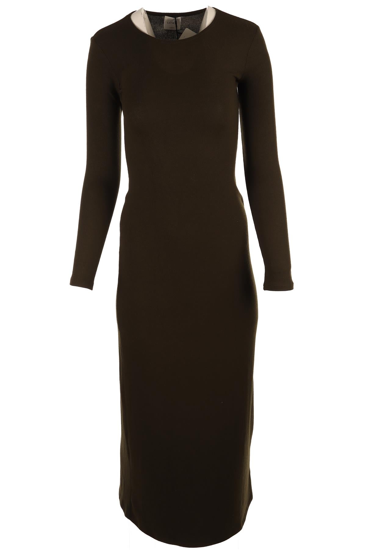 LESET GREEN JERSEY MAXI DRESS XSMALL