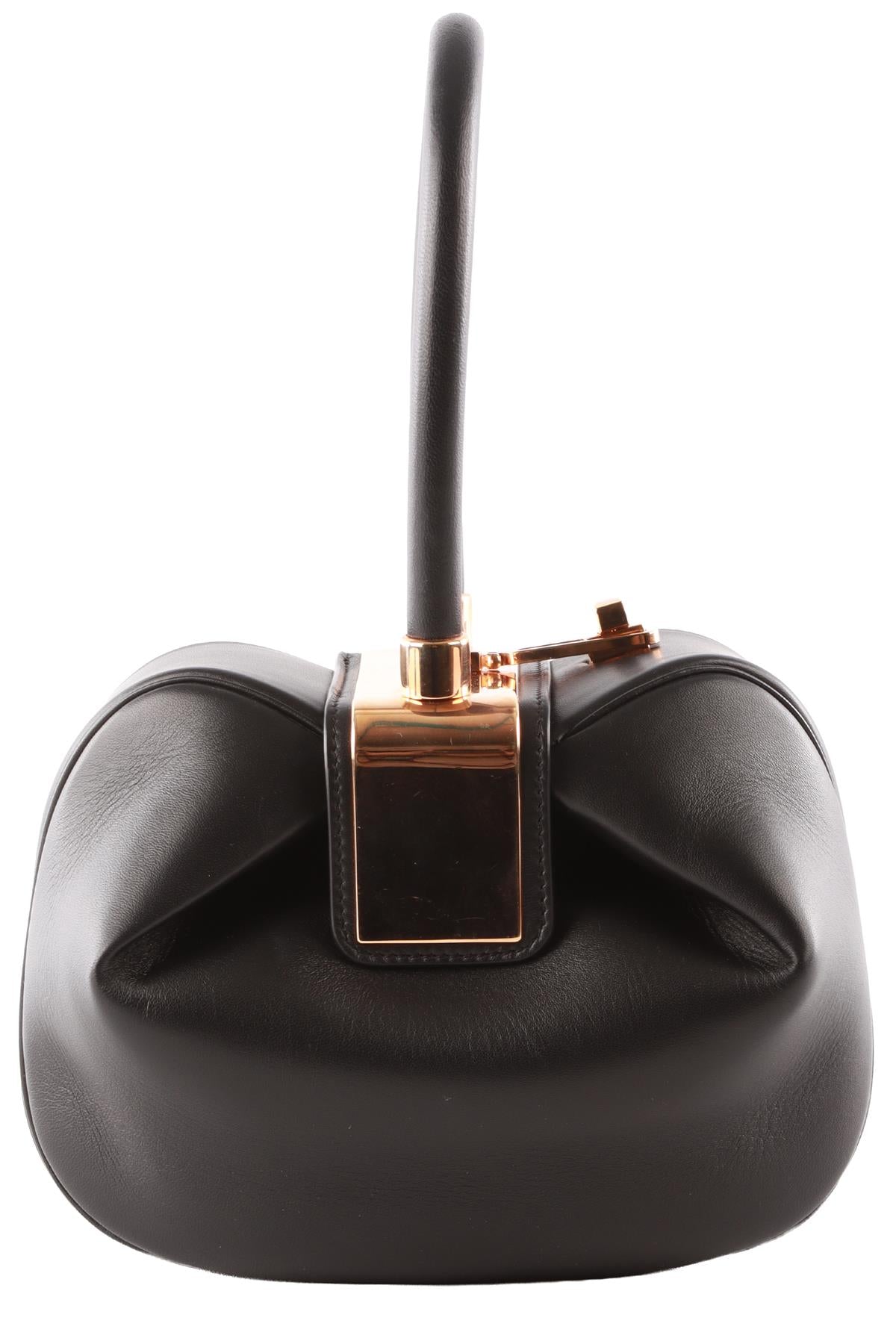 GABRIELA HEARST BLACK NINA LEATHER TOTE BAG