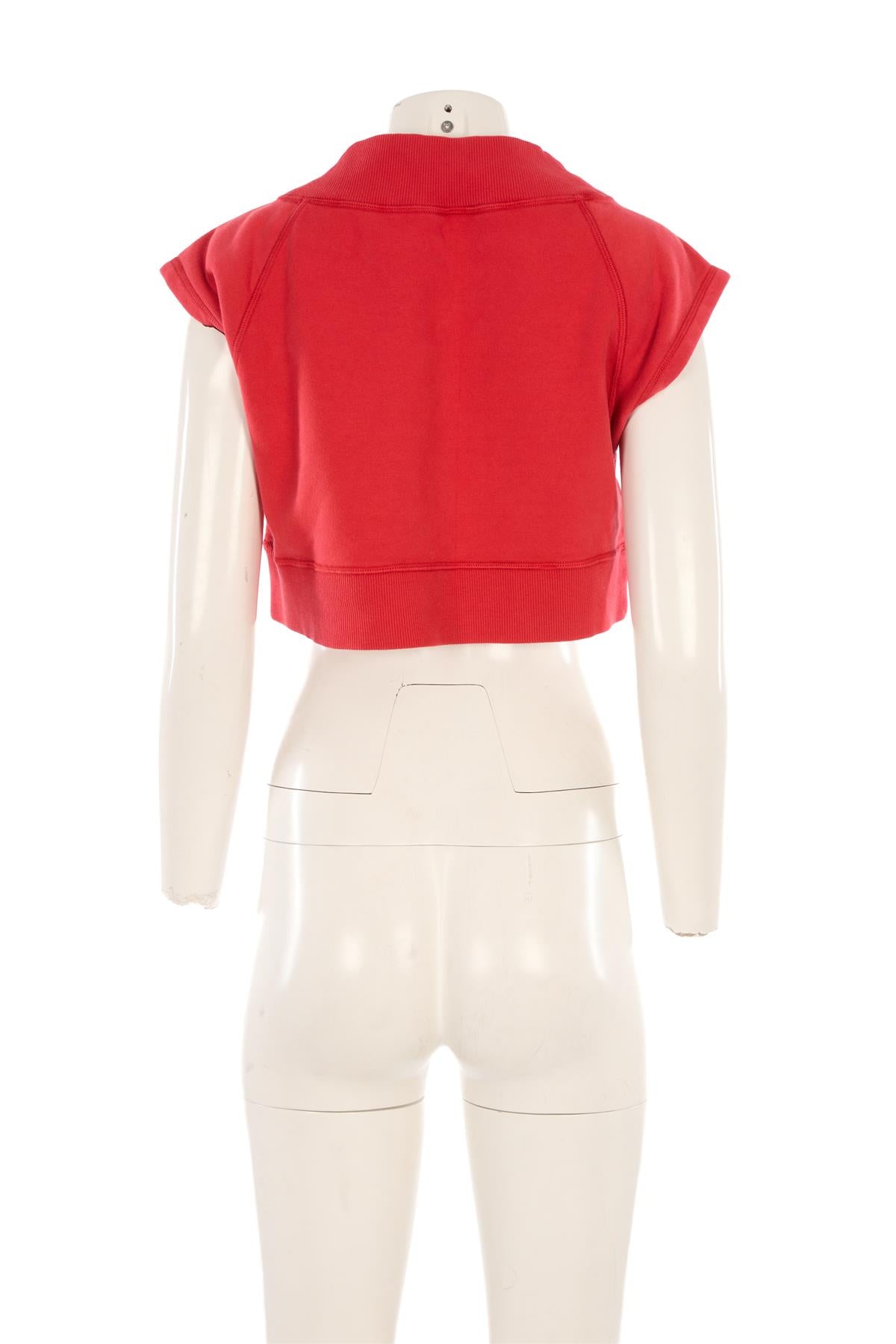 MIU MIU RED COTTON TOP MEDIUM
