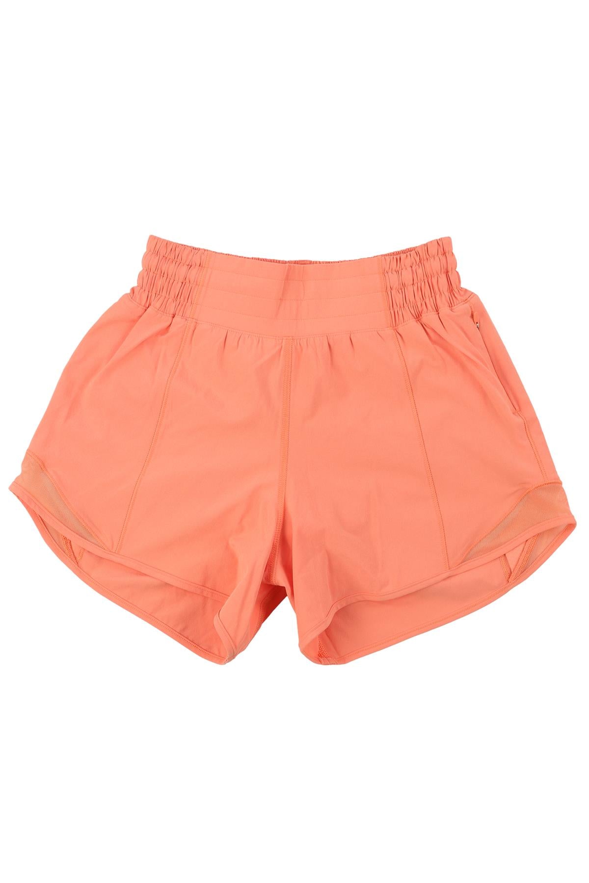 LULULEMON ORANGE JERSEY SHORTS US 0 UK 4