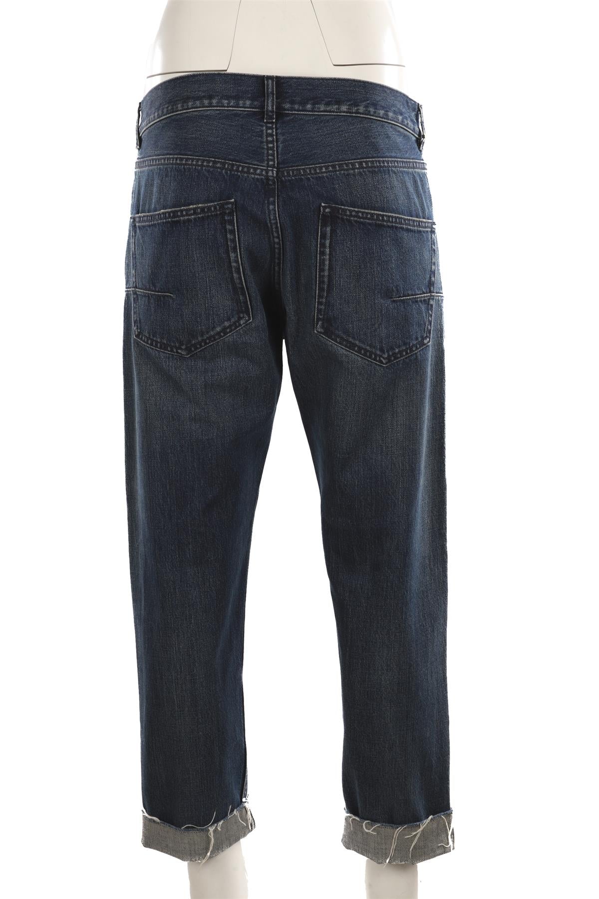 CHRISTIAN DIOR BLUE HIGH RISE STRAIGHT LEG JEANS FR 38 UK 10