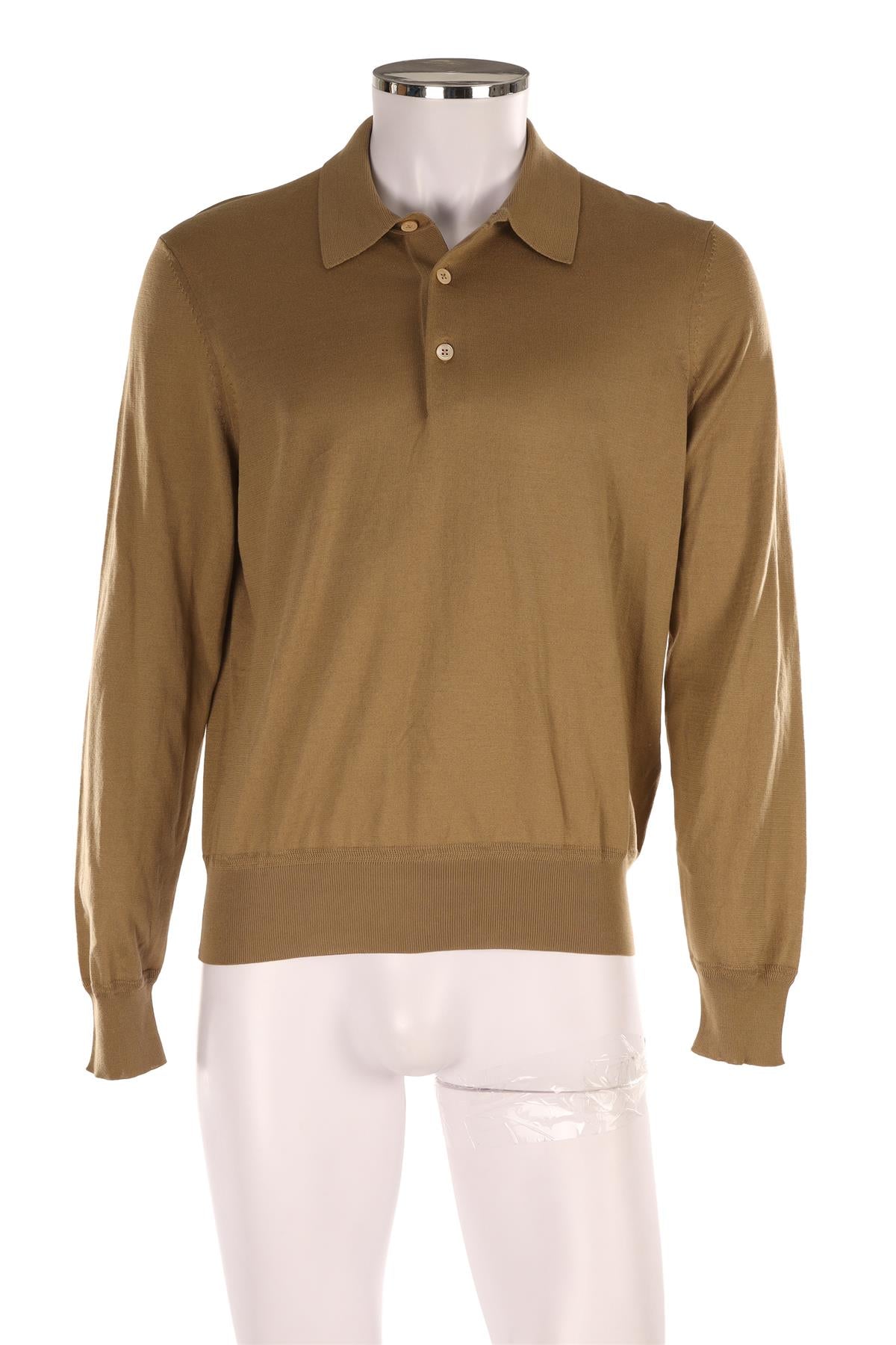TOM FORD GREEN MEN'S COTTON POLO SWEATER IT 48 UK/US CHEST 38
