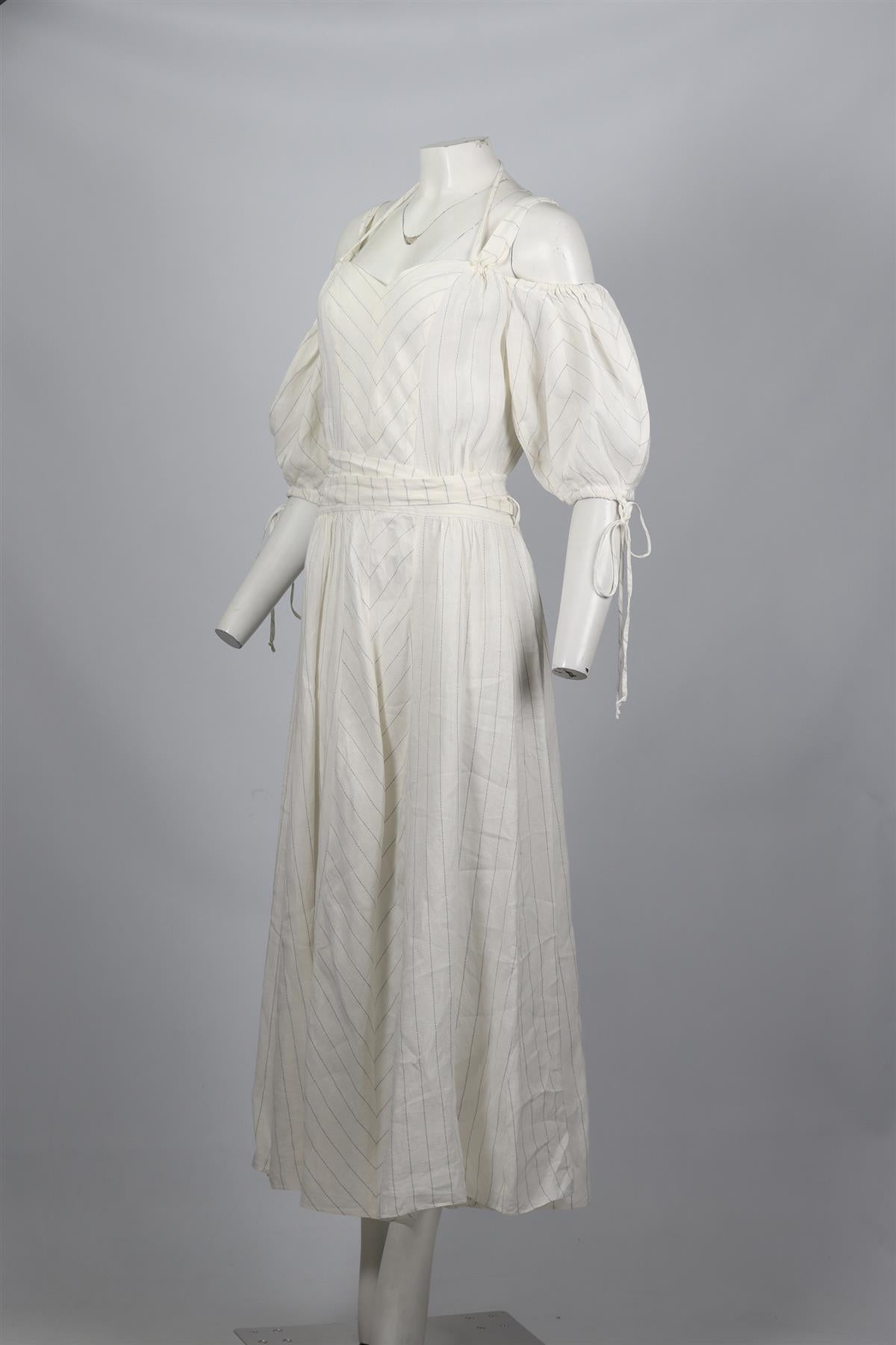 LOEWE + PAULA'S IBIZA LINEN BLEND MAXI DRESS FR 40 UK 12