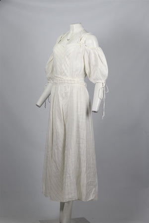 LOEWE + PAULA'S IBIZA LINEN BLEND MAXI DRESS FR 40 UK 12