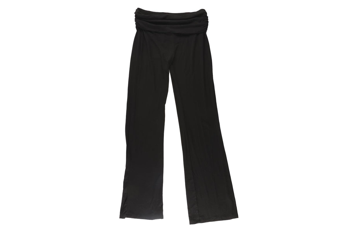 FORM BLACK JERSEY BOOTCUT PANTS SMALL
