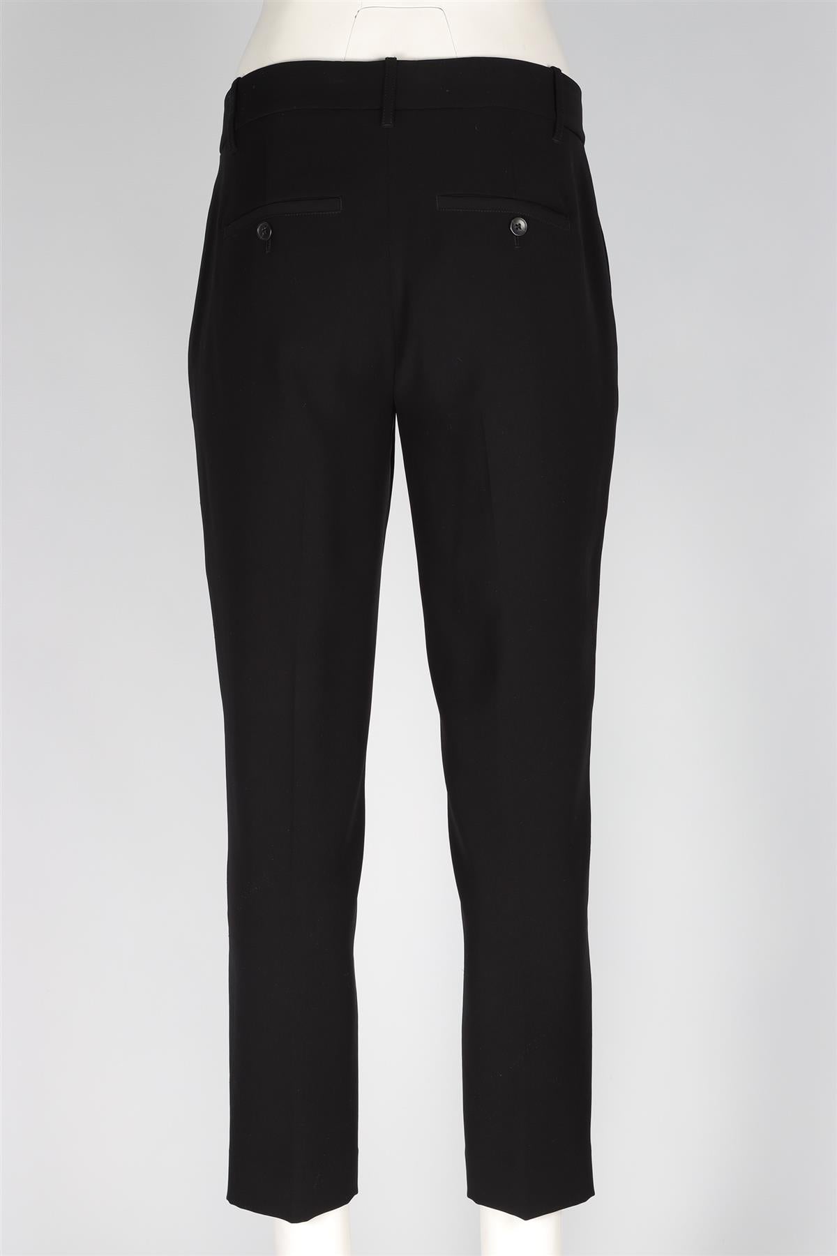 VINCE BLACK CREPE STRAIGHT LEG PANTS US 6 UK 10