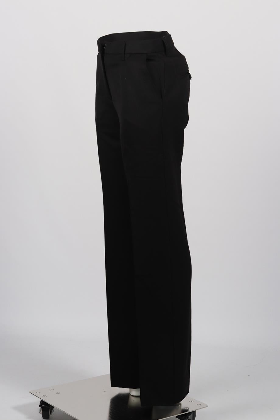 ANINE BING WOOL STRAIGHT LEG PANTS XSMALL
