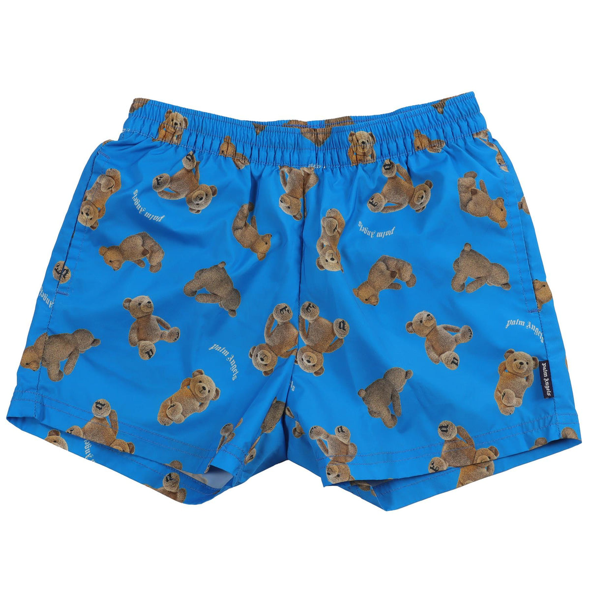 PALM ANGELS BLUE KIDS BOYS SWIM SHORTS 8 YEARS