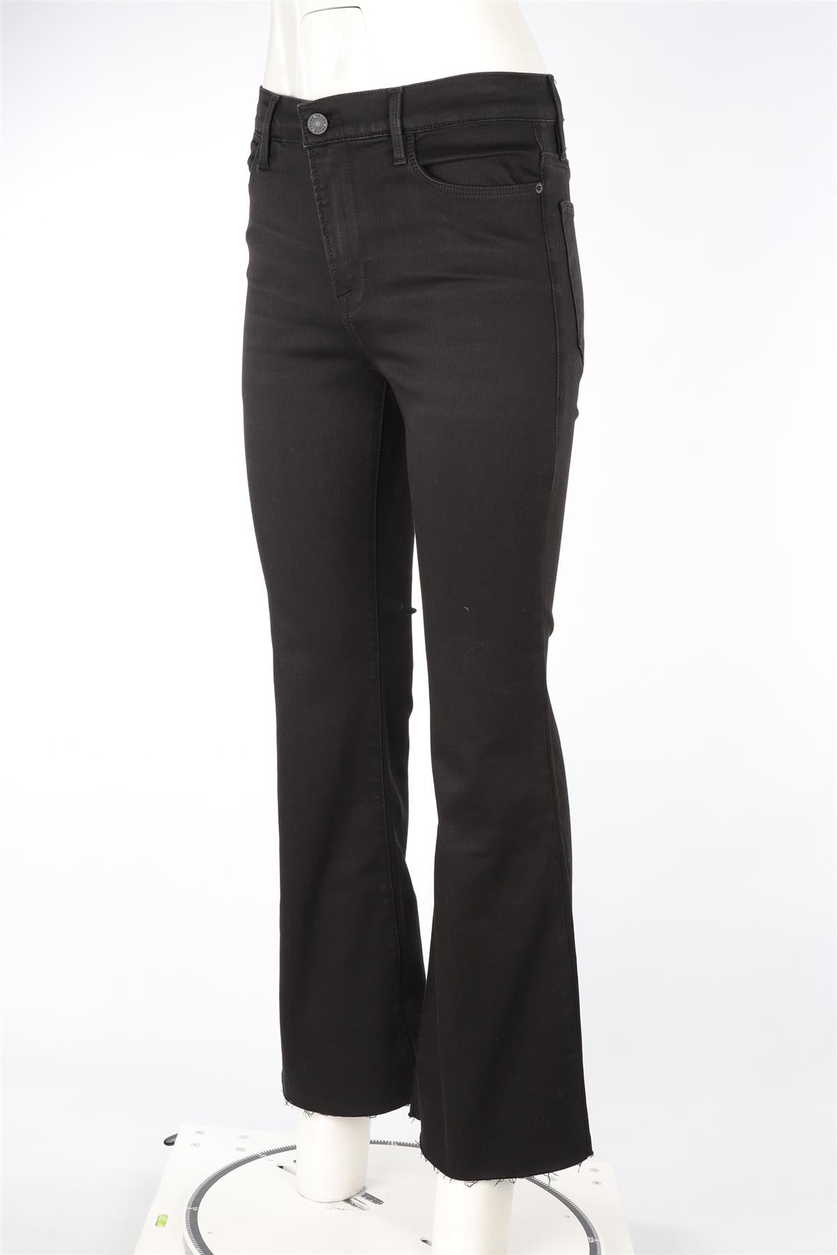FRAME BLACK HIGH RISE FLARED JEANS W29 UK 10-12