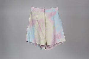 RALPH AND RUSSO TIE DYED CREPE SHORTS FR 36 UK 8
