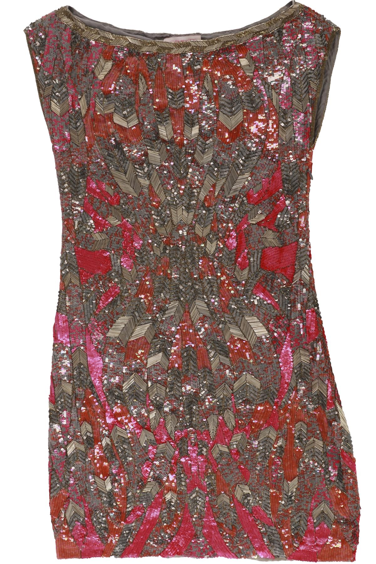 MATTHEW WILLIAMSON MULTI SEQUIN MINI DRESS UK 6
