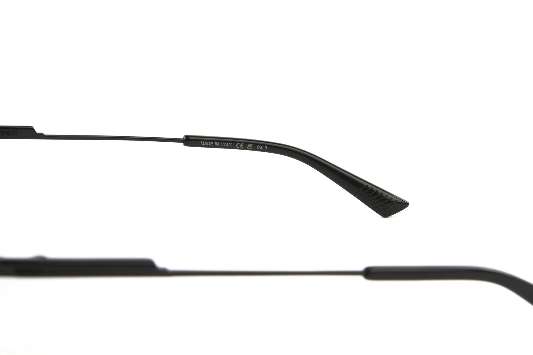 BOTTEGA VENETA BLACK D FRAME METAL SUNGLASSES