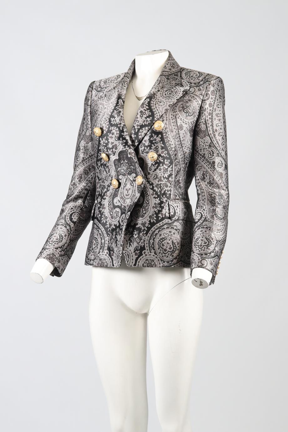 BALMAIN SATIN BLAZER FR 40 UK 12