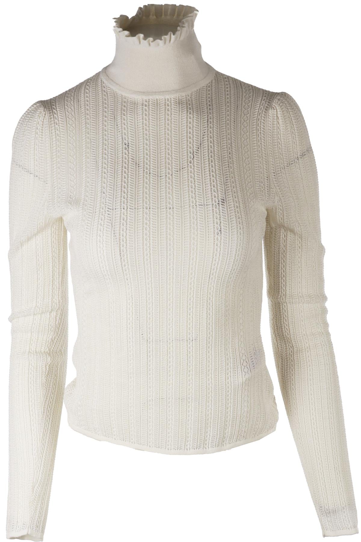 RALPH LAUREN COLLECTION IVORY SILK TOP SMALL