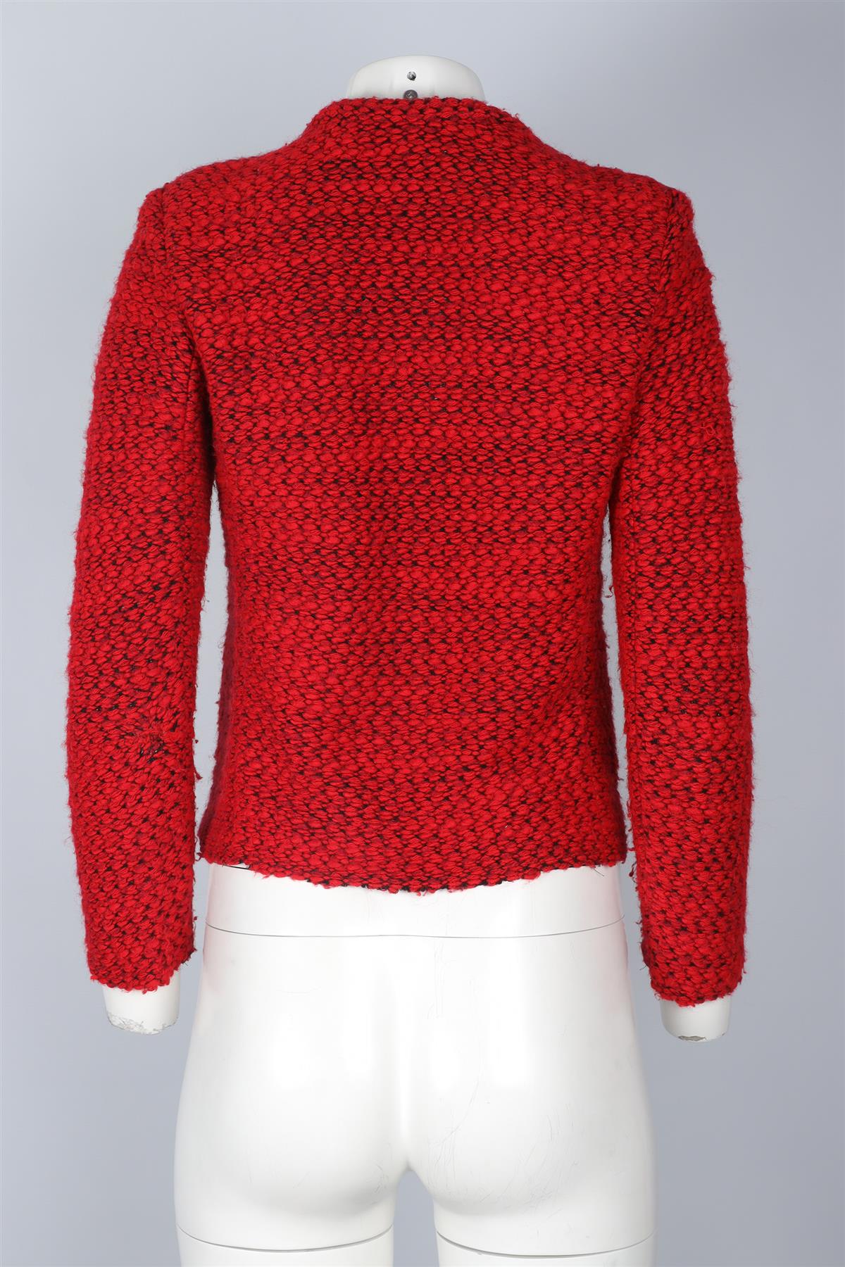 IRO RED WOOL JACKET FR 38 UK 10