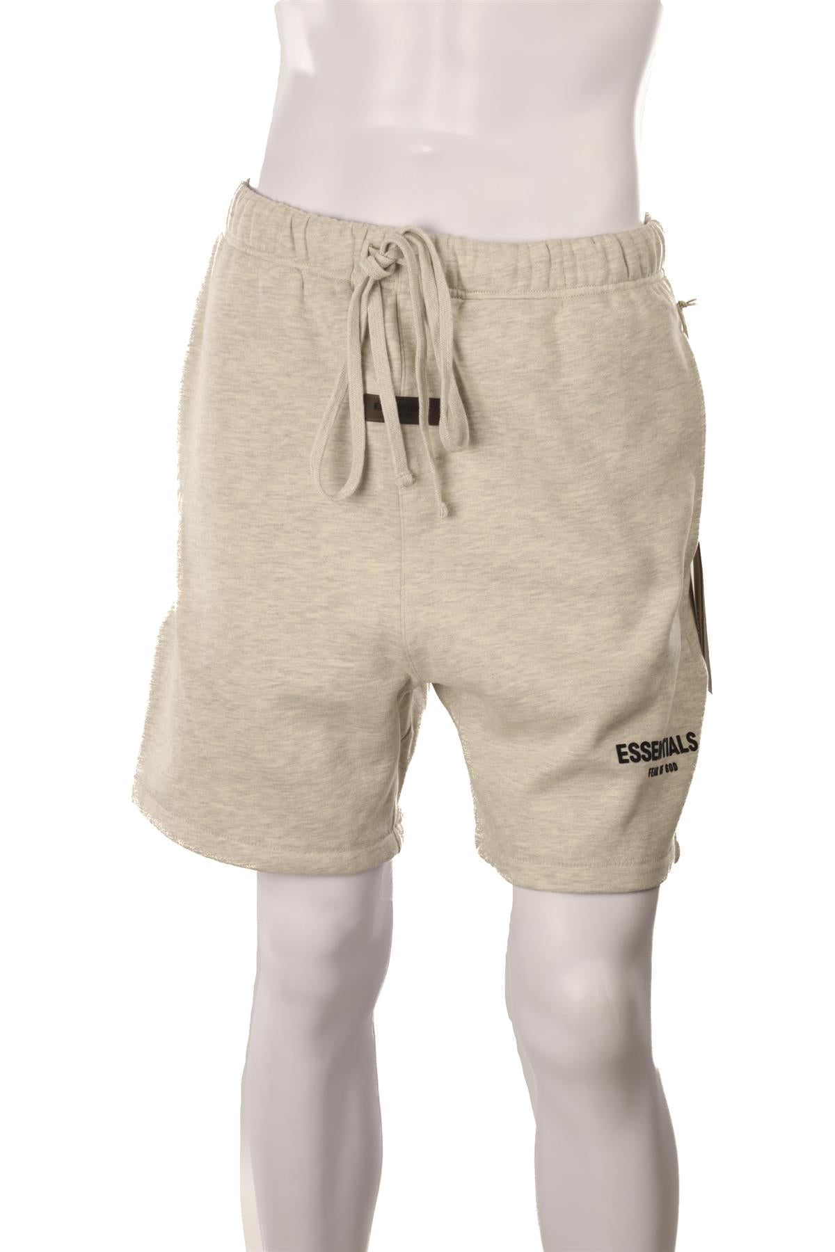 FEAR OF GOD ESSENTIALS GREY MEN'S COTTON SHORTS SMALL