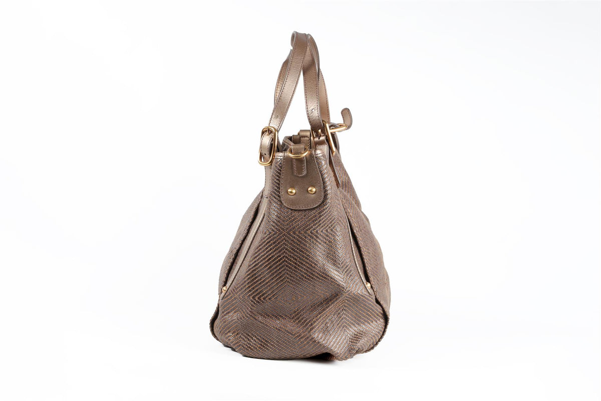 TOD'S BROWN LEATHER SHOULDER BAG