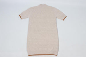 FENDI BEIGE KIDS GIRLS FF WOOL DRESS 12 YEARS