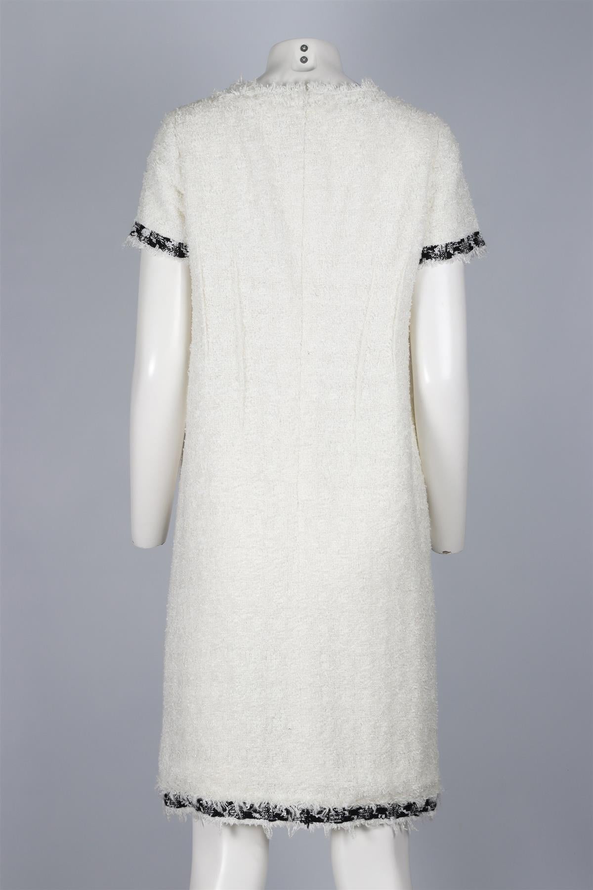 JACQUES AZAGURY WHITE LACE MIDI DRESS UK 12