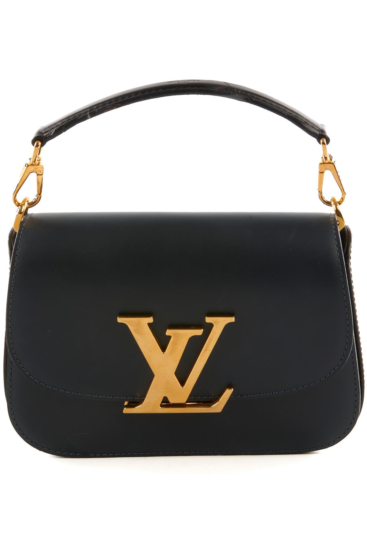 LOUIS VUITTON NAVY 2013 VIVIENNE LEATHER TOTE BAG