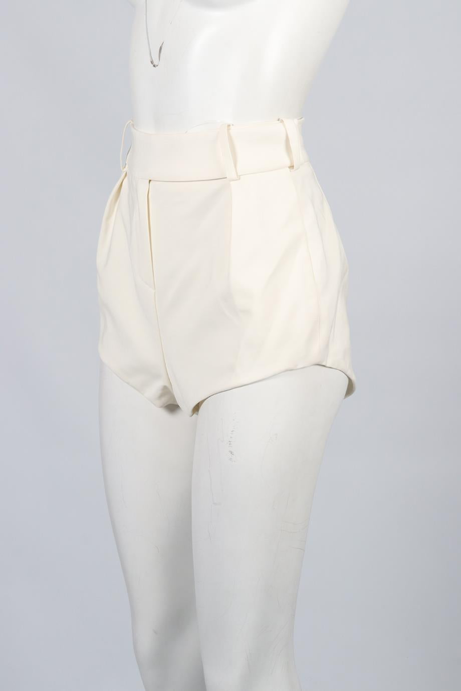 ALEXANDRE VAUTHIER WOOL BLEND SHORTS FR 36 UK 8