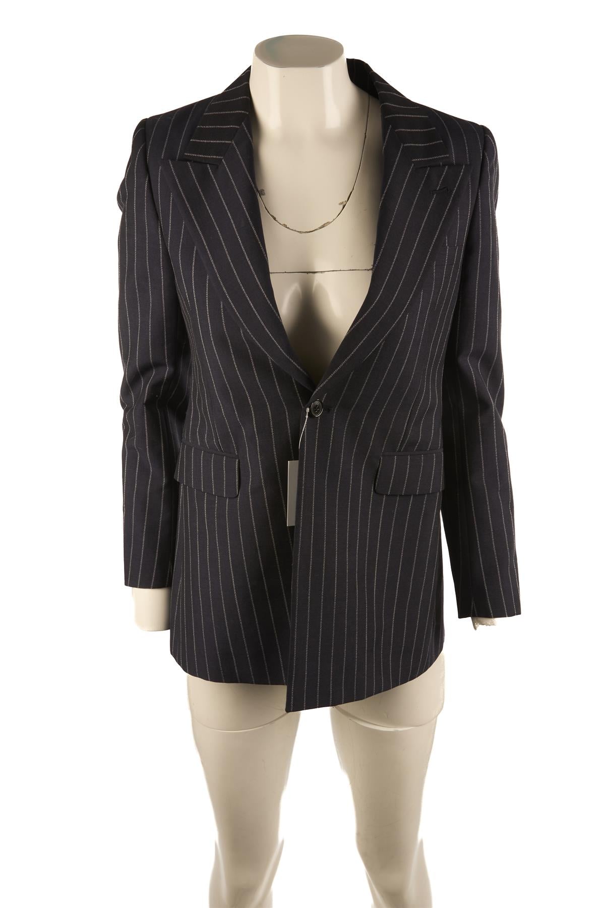 SAINT LAURENT NAVY WOOL BLAZER FR 36 UK 8
