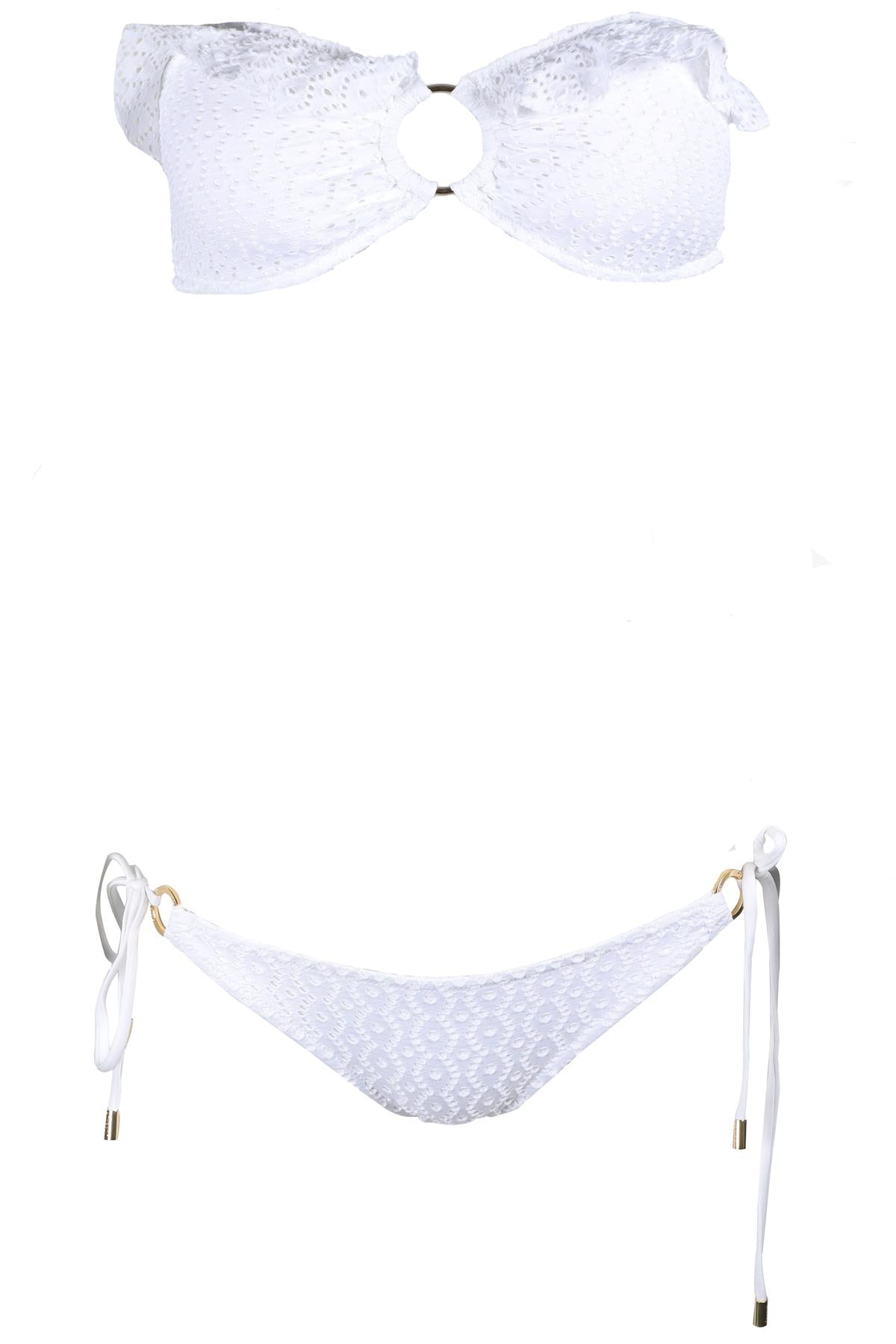 MELISSA ODABASH WHITE BIKINI UK 10