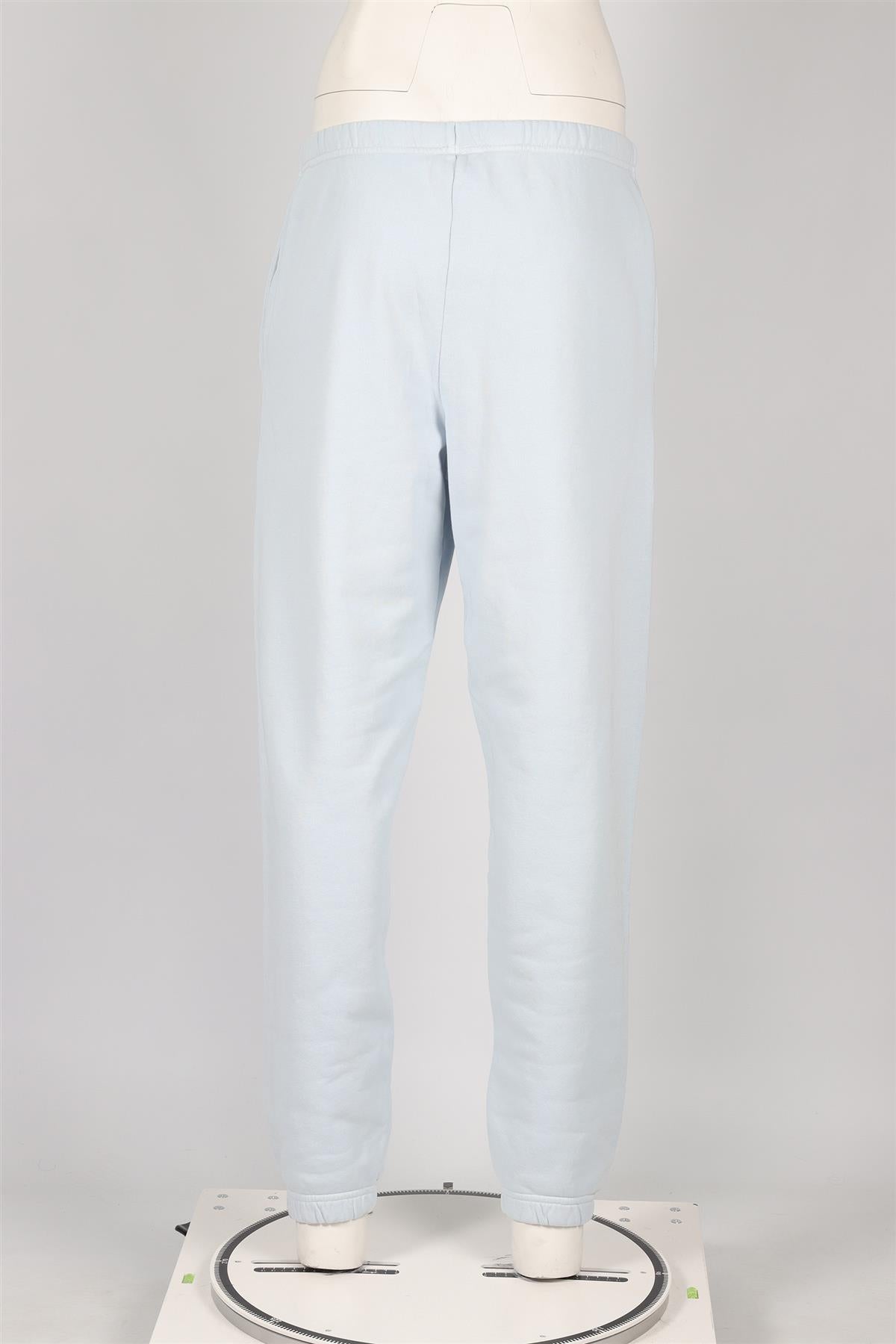 SKIMS BLUE COTTON TRACK PANTS MEDIUM