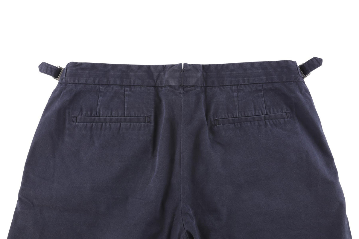 ORLEBAR BROWN NAVY MEN'S COTTON SHORTS W34