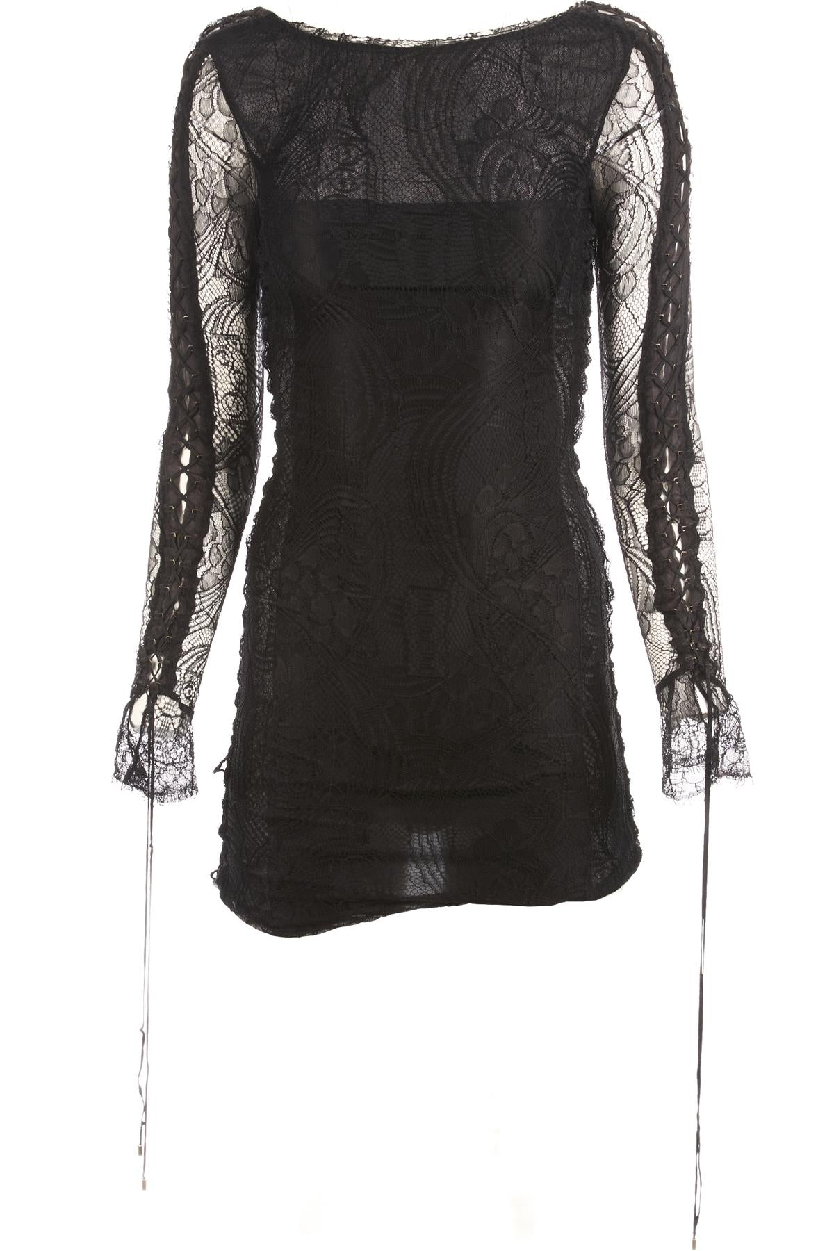 EMILIO PUCCI BLACK LACE MINI DRESS UK 8