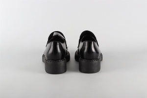 PRADA BLACK LEATHER LOAFERS EU 35