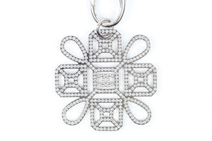 CHANEL SILVER 2017 CC STRASS NECKLACE