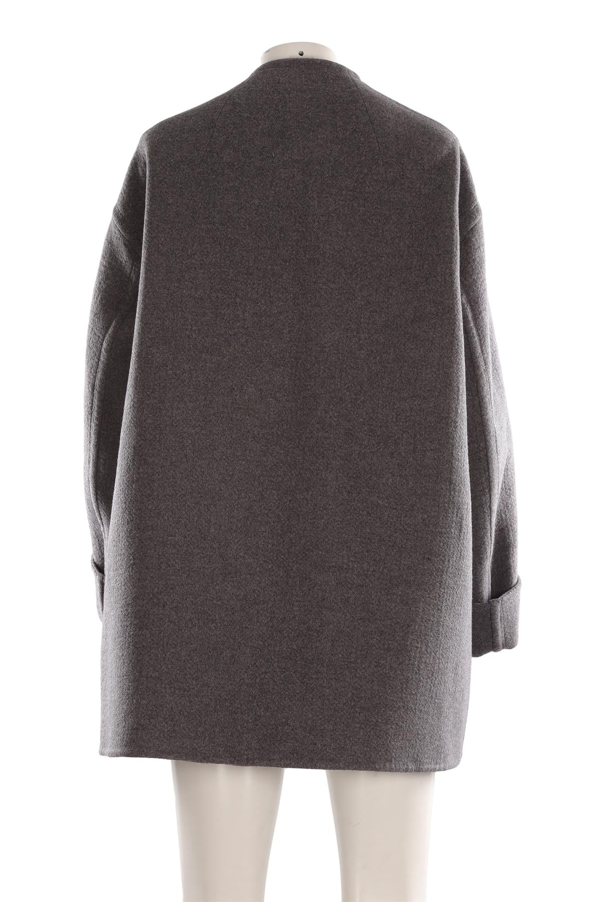 BOTTEGA VENETA GREY CASHMERE COAT IT 38 UK 6