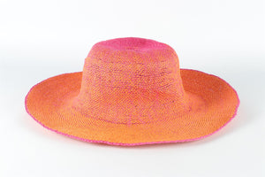 RUSLAN BAGINSKIY ORANGE STRAW HAT