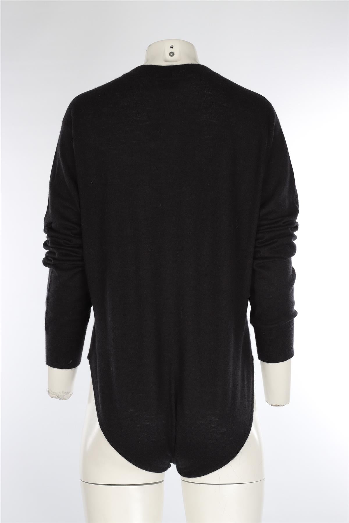 RAEY BLACK CASHMERE BODYSUIT SMALL