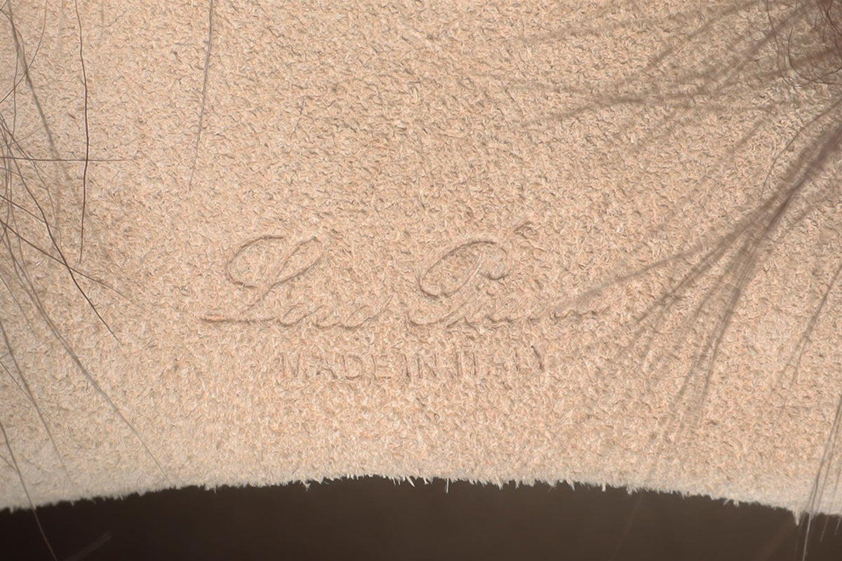 LORO PIANA BROWN BALE MICRO FUR TOTE BAG